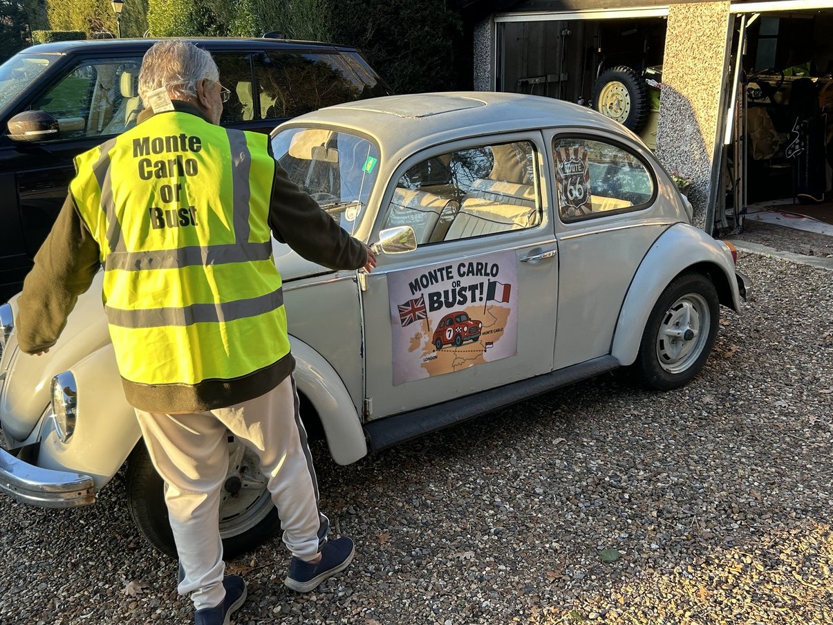 Volkswagen Beetle before the rally